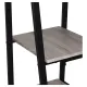 Стол на металлокаркасе BRABIX LOFT CD-006, 1200х500х730 мм, 2 полки, цвет дуб антик, 641225. Фото товара с разных ракурсов.
