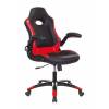 Кресло игровое Бюрократ VIKING-1N/BL-RED черный/красный искусственная кожа