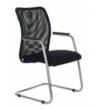 Кресло Бюрократ CH-599AV/TW-11 на полозьях черный TW-01 сиденье черный TW-11 сетка/ткань