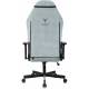 Кресло игровое Knight N1 Fabric серо-голубой Light-28 с подголов. крестов. металл. Фото товара с разных ракурсов.