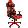 Игровое кресло Chairman Драйв 25 Россия экопремиум черно-красныйй