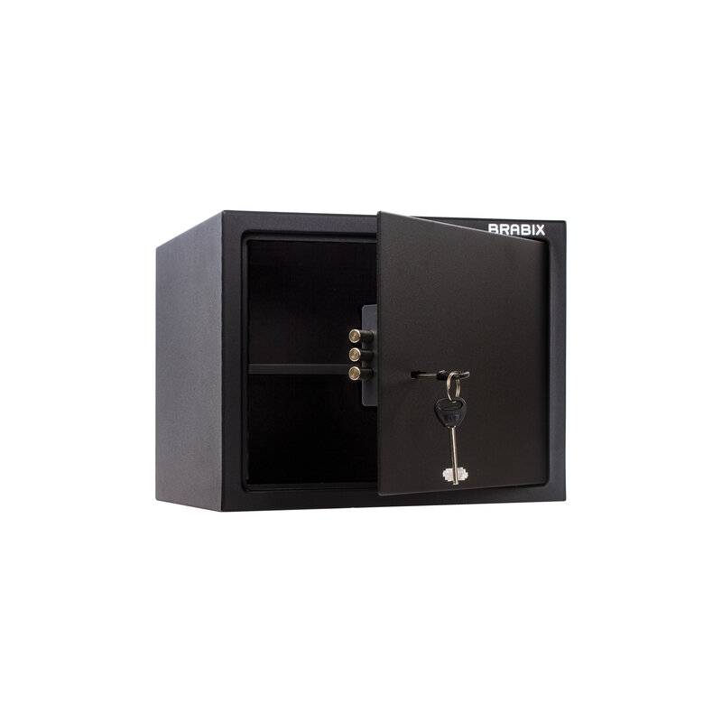 Сейф мебельный  "SF-280KL", 280х350х300 мм, ключевой замок, черный, 291148, S103BR212314 главное фото